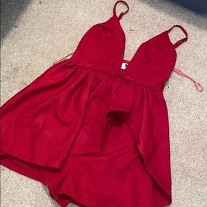 Red romper